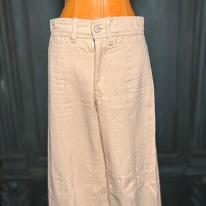 Blank NYC Trousers 100% Cotton Beige Pants